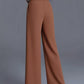 High-Waisted Wide-Leg Trousers