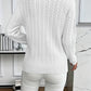 Cable-Knit Round Neck Sweater