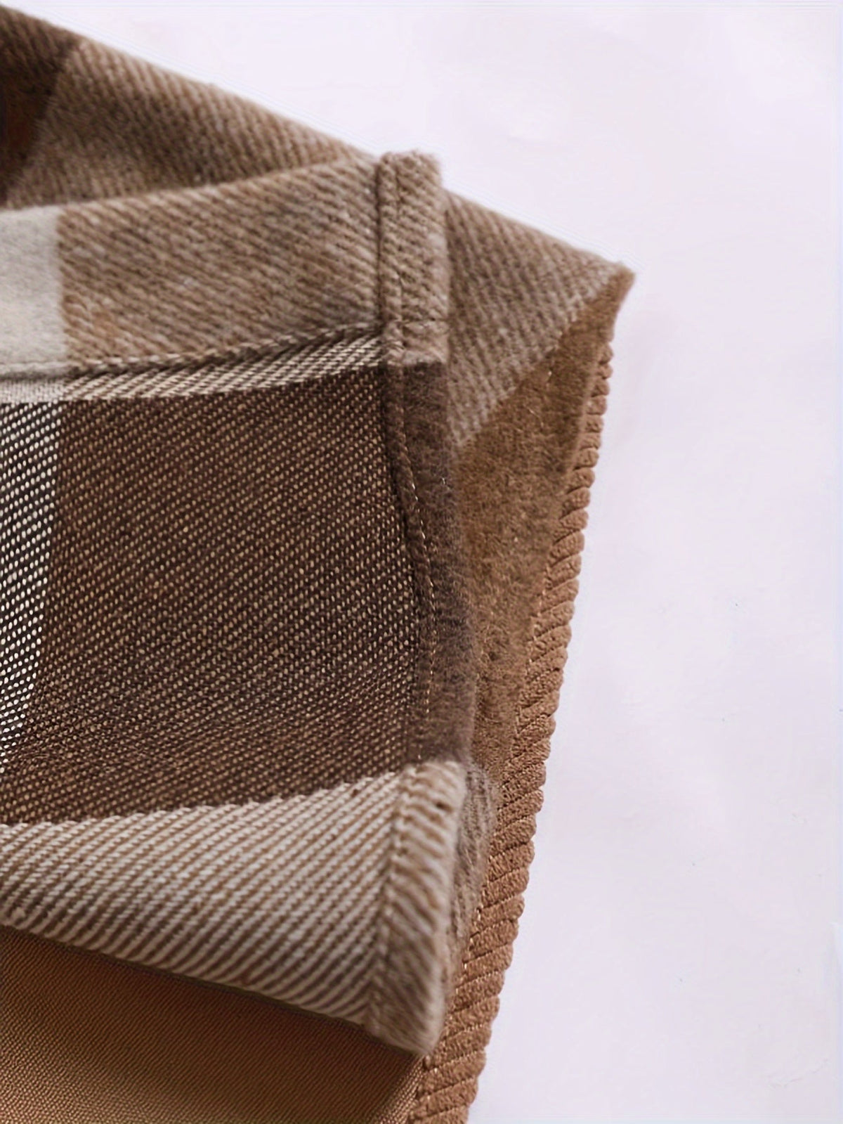 Checked Hooded Overshirt Jacket