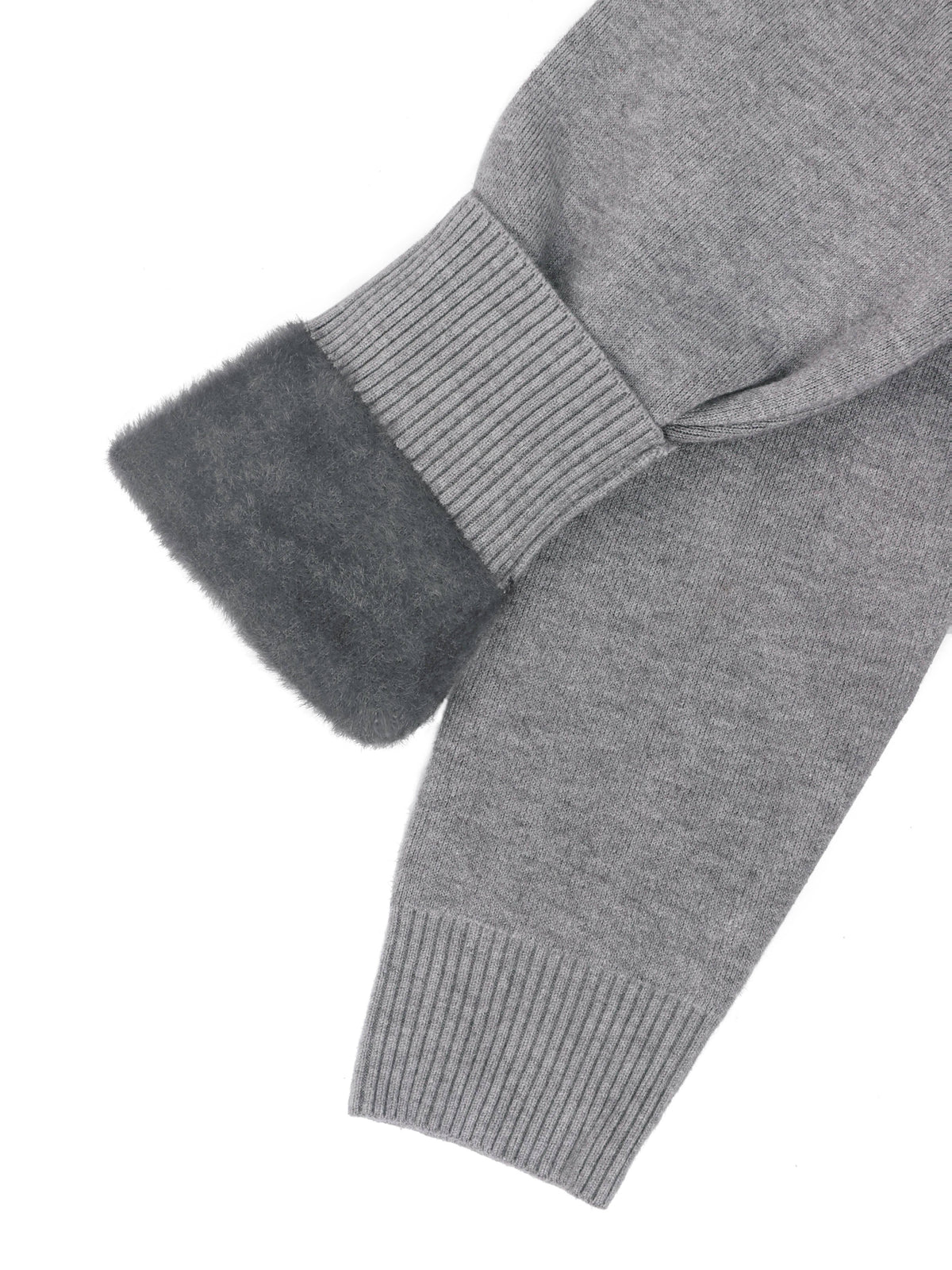 High-Neck Lined Sweater