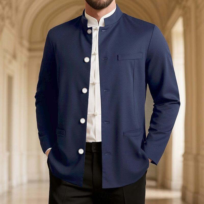 Mandarin-Collar Jacket
