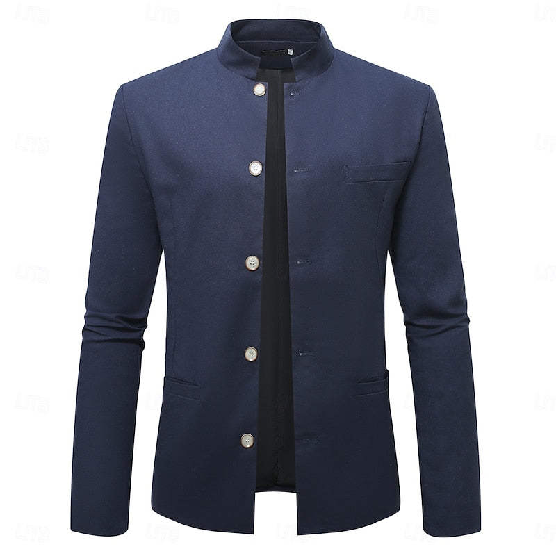 Mandarin-Collar Jacket