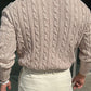 Cable Knit Crew Neck Sweater