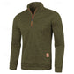 Quarter-Zip Textured Pullover Sweater