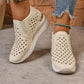 Quorin - Women's Wedge Sneakers Perforated Casual Shoes