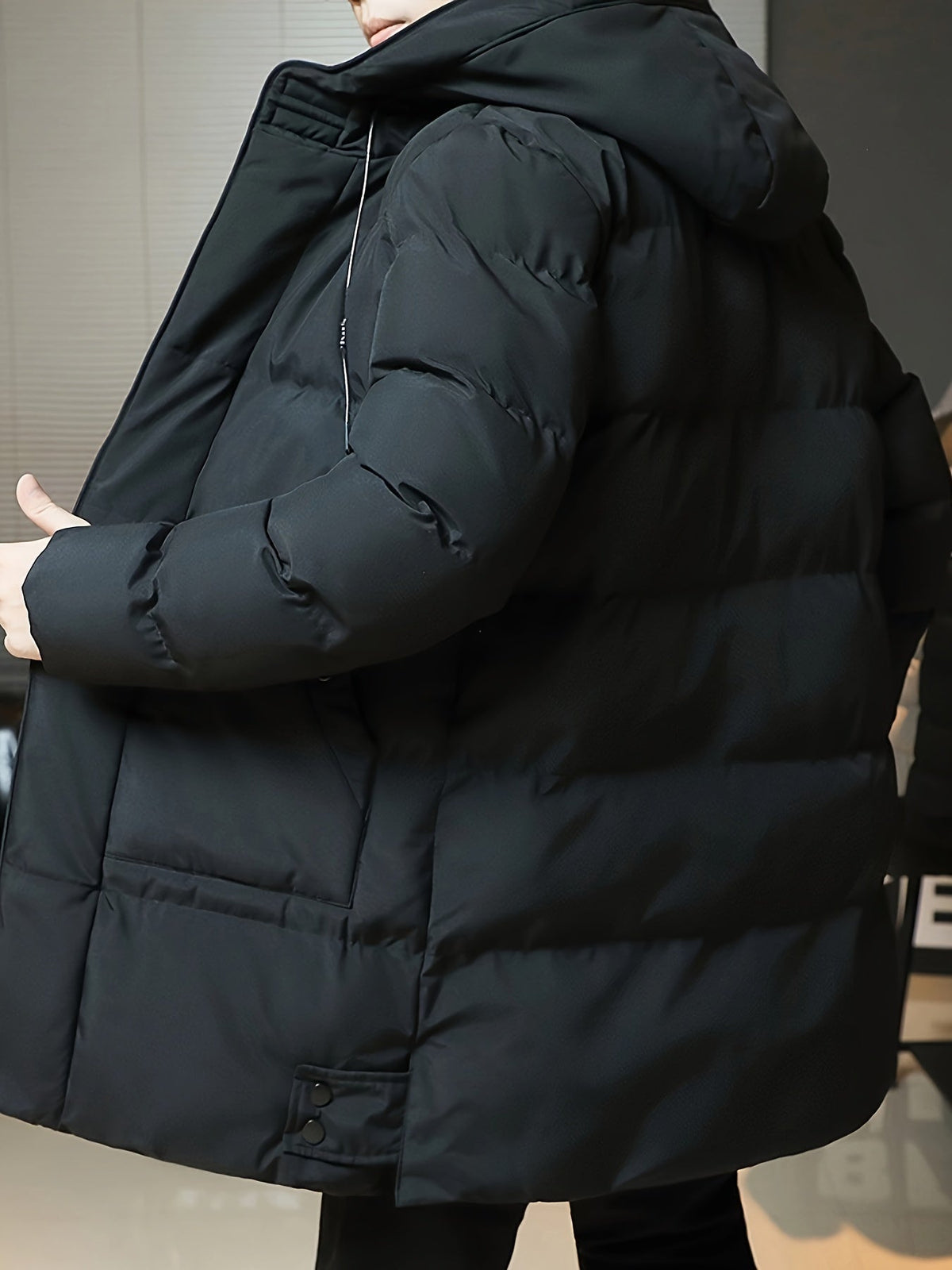Hooded Longline Padded Coat