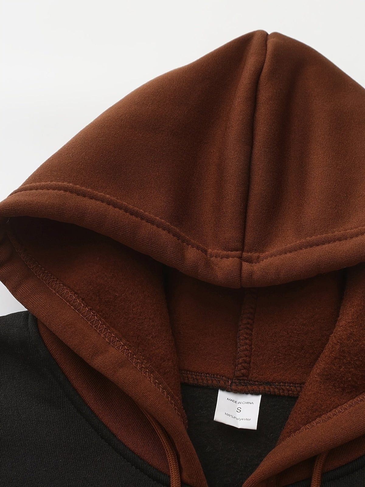 Color Block Zip-Up Hoodie
