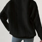 Textured Cable-Knit Crewneck Sweatshirt