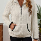 Half-Zip Textured Pullover