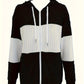Color-Block Zip-Up Hoodie