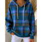 Checked Relaxed Hoodie