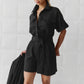 Kaelos - Utility Jumpsuit Cotton Linen Blend Bohemian Style