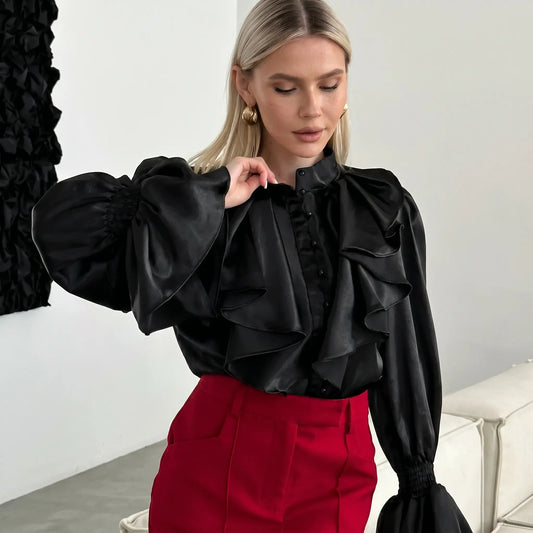 Brixen - Elegant Satin Blouse