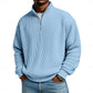 Ribbed Quarter-Zip Pullover