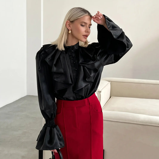 Brixen - Elegant Satin Blouse