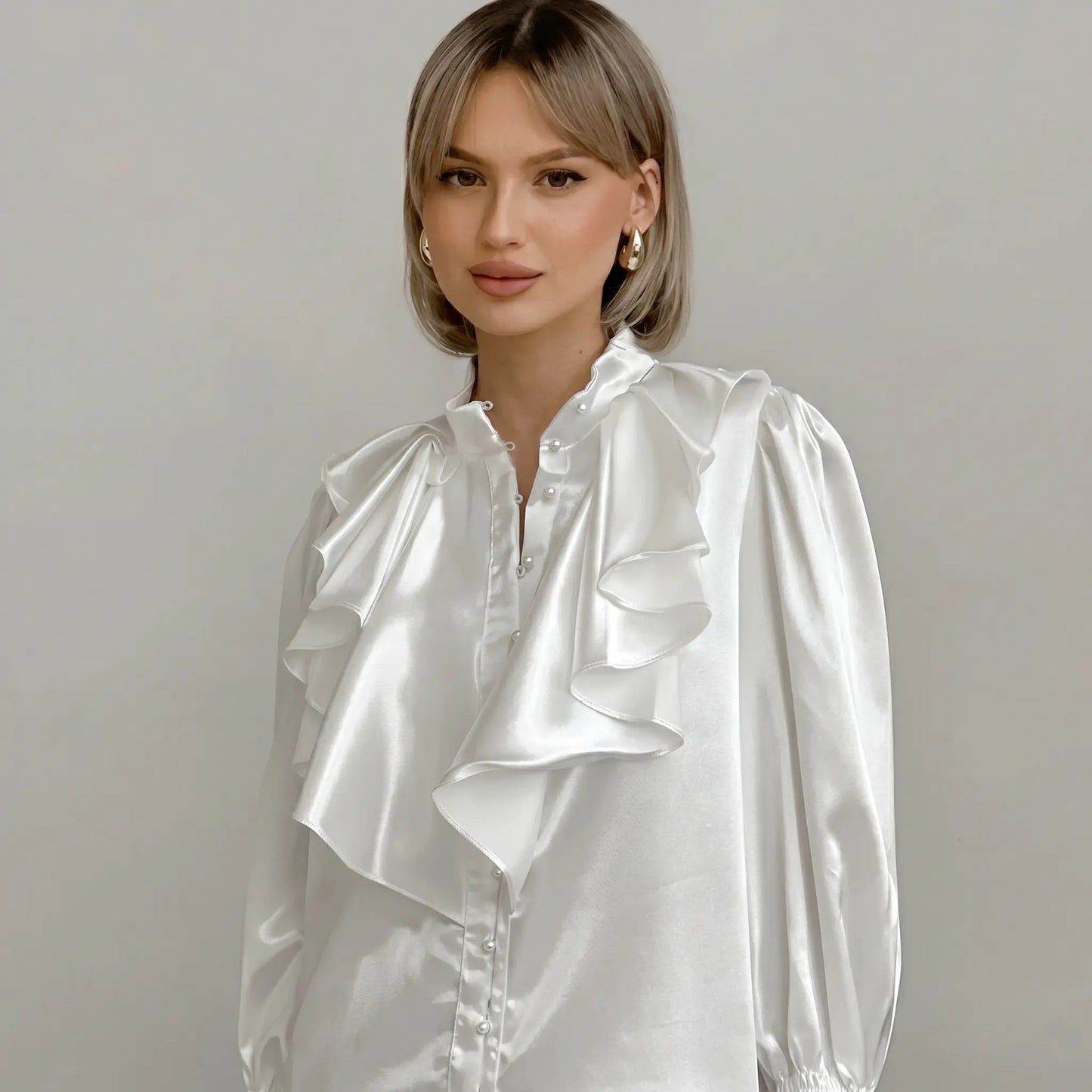 Brixen - Elegant Satin Blouse