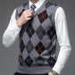 Argyle V-Neck Sweater Vest
