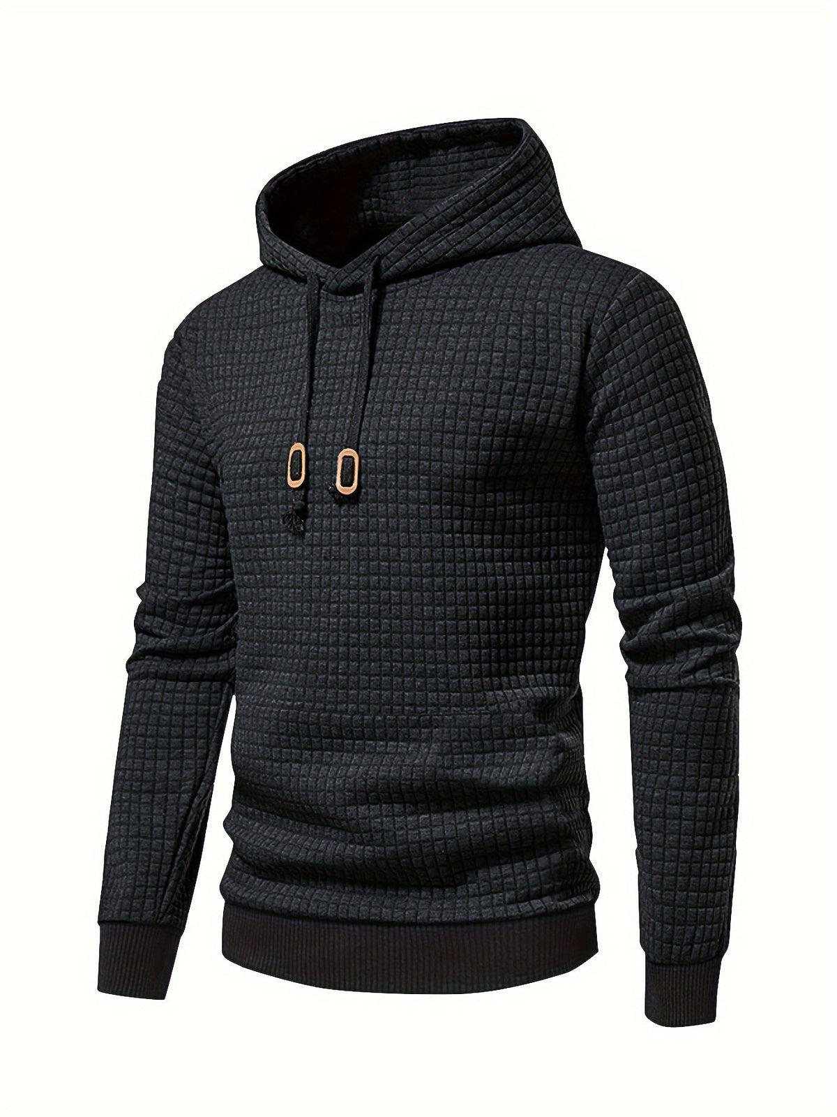 Textured Hooded Pullover