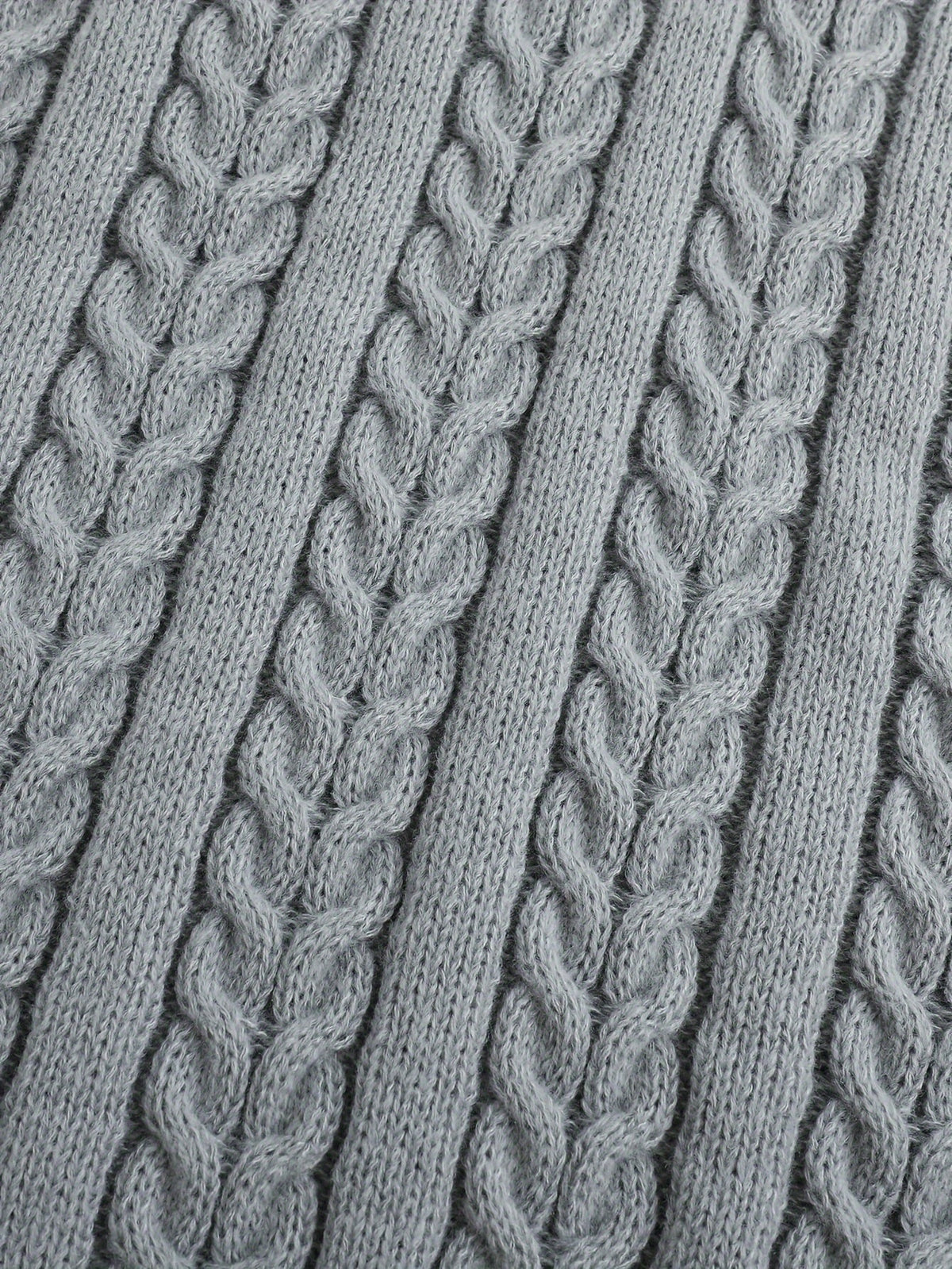 Cable-Knit V-Neck Sweater Vest
