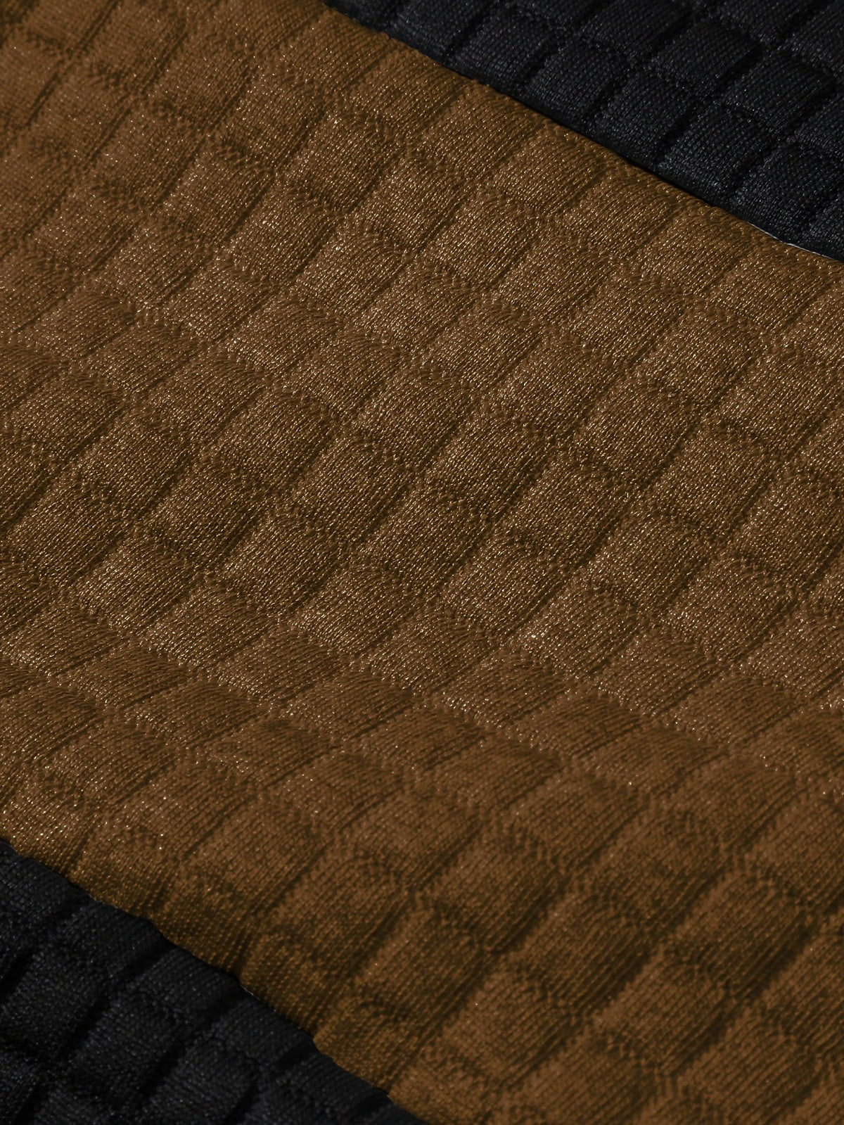 Textured Color-Block Hoodie