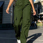 High-Waisted Wide-Leg Cargo Pants