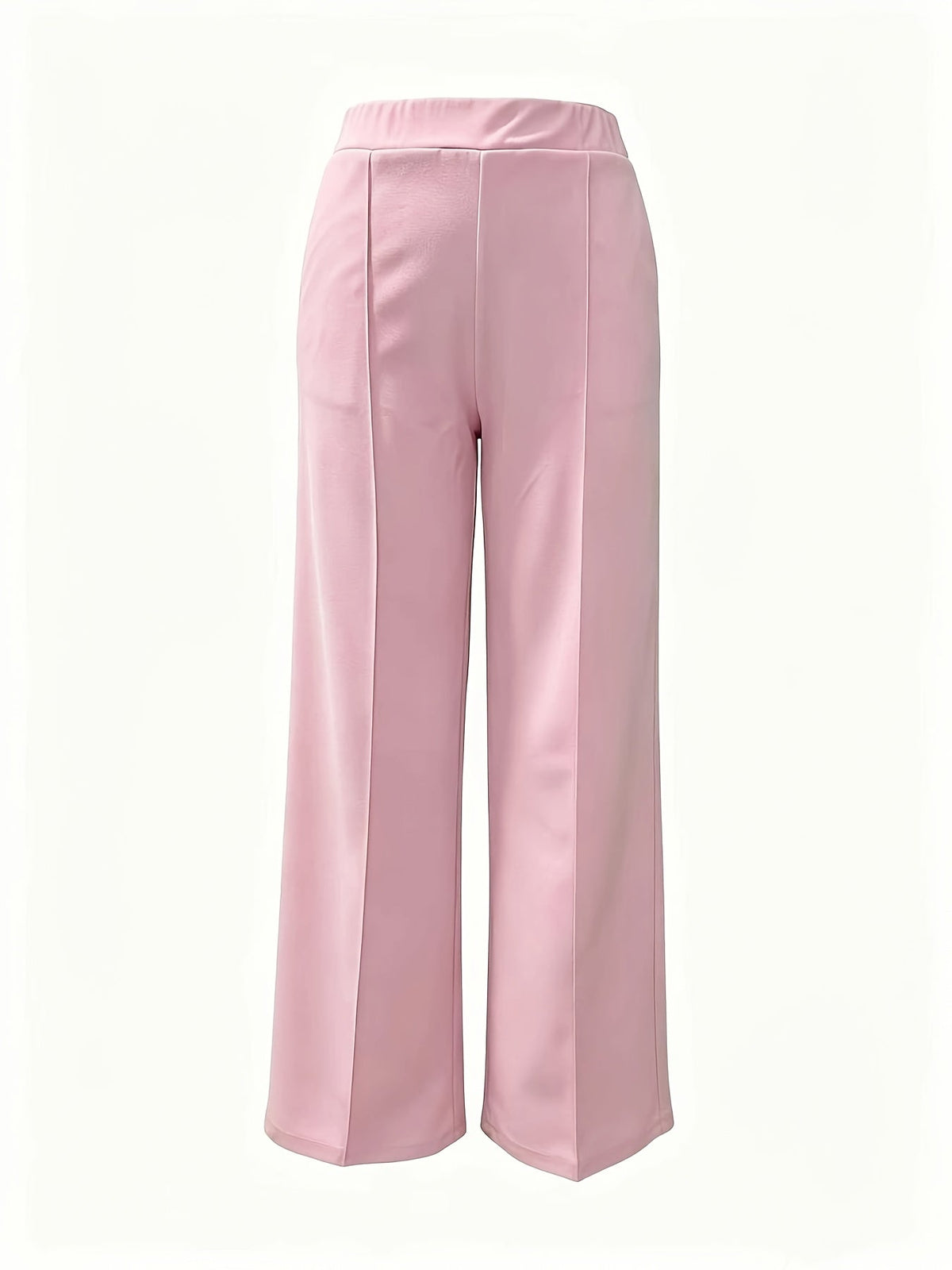 High-Waisted Wide-Leg Trousers