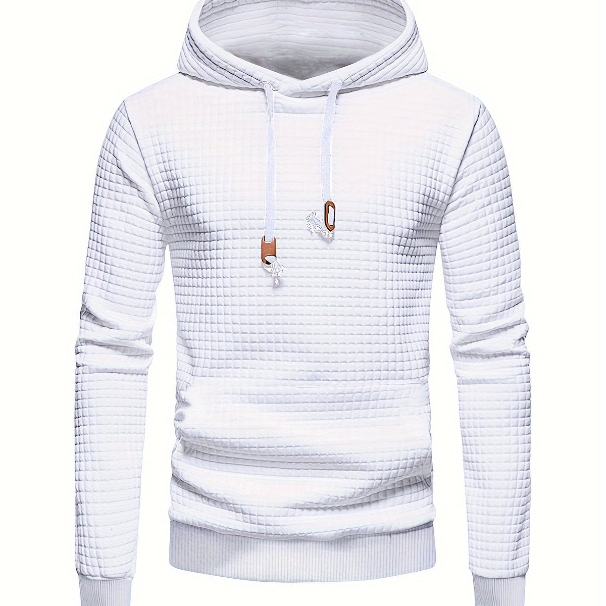 Textured Hooded Pullover