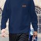 Textured Crew Neck Sweatshirt