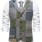 Patchwork Herringbone Waistcoat