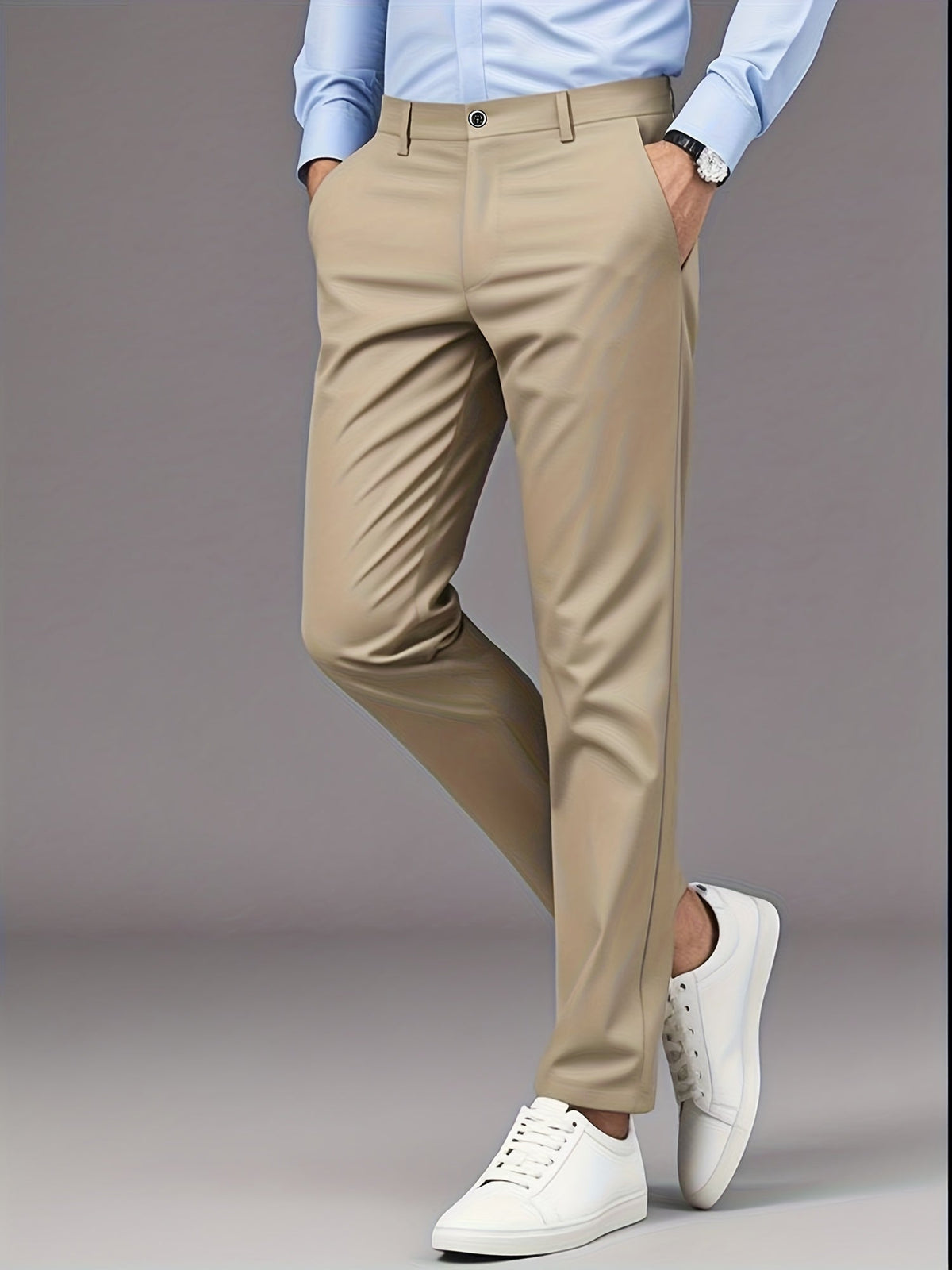 Tailored Straight-Leg Pants