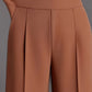High-Waisted Wide-Leg Trousers
