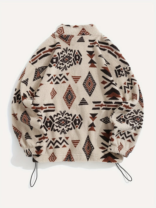 Patterned Zip-Up Jacket