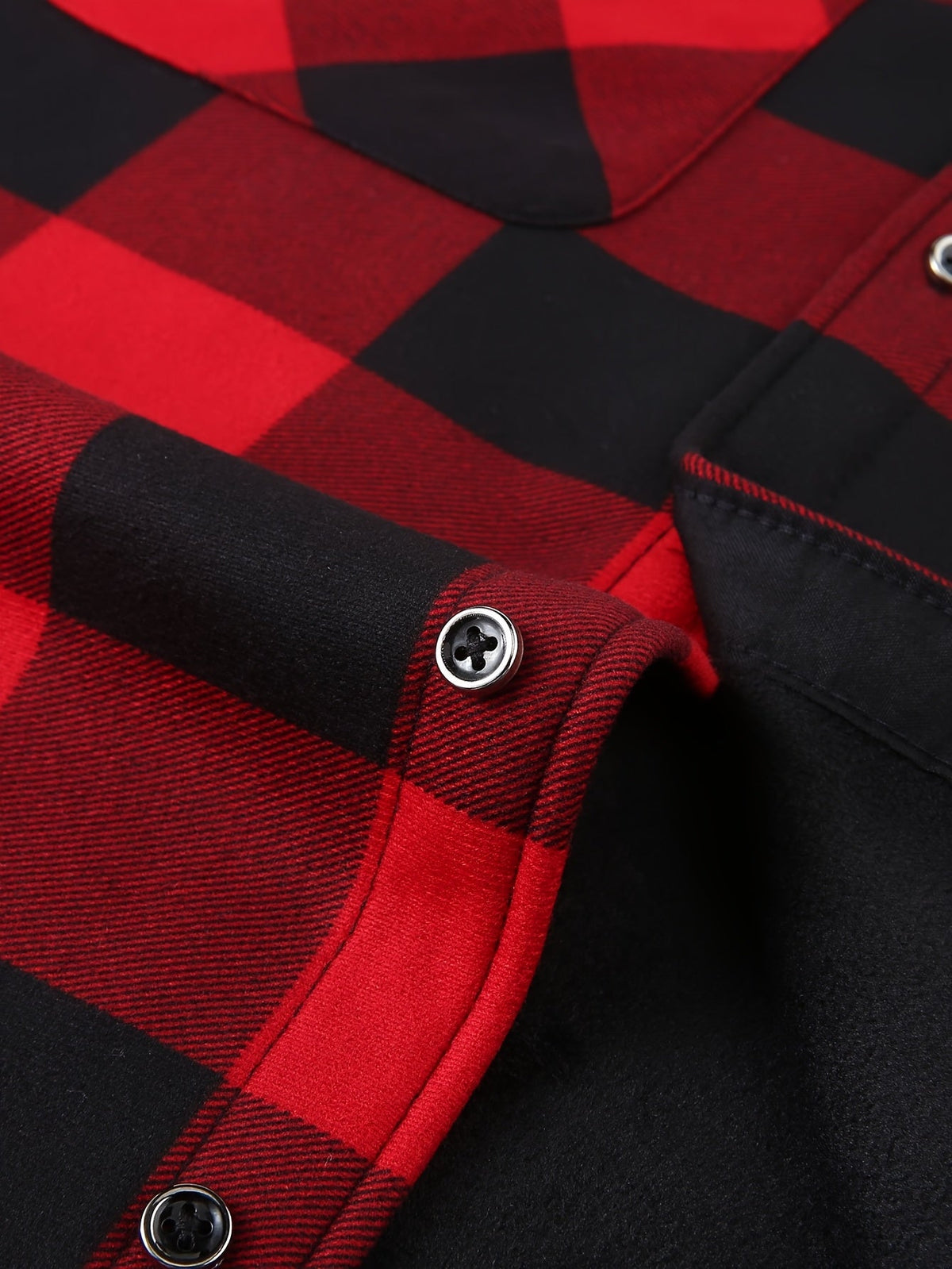 Hooded Check Shirt Jacket