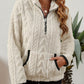 Half-Zip Textured Pullover