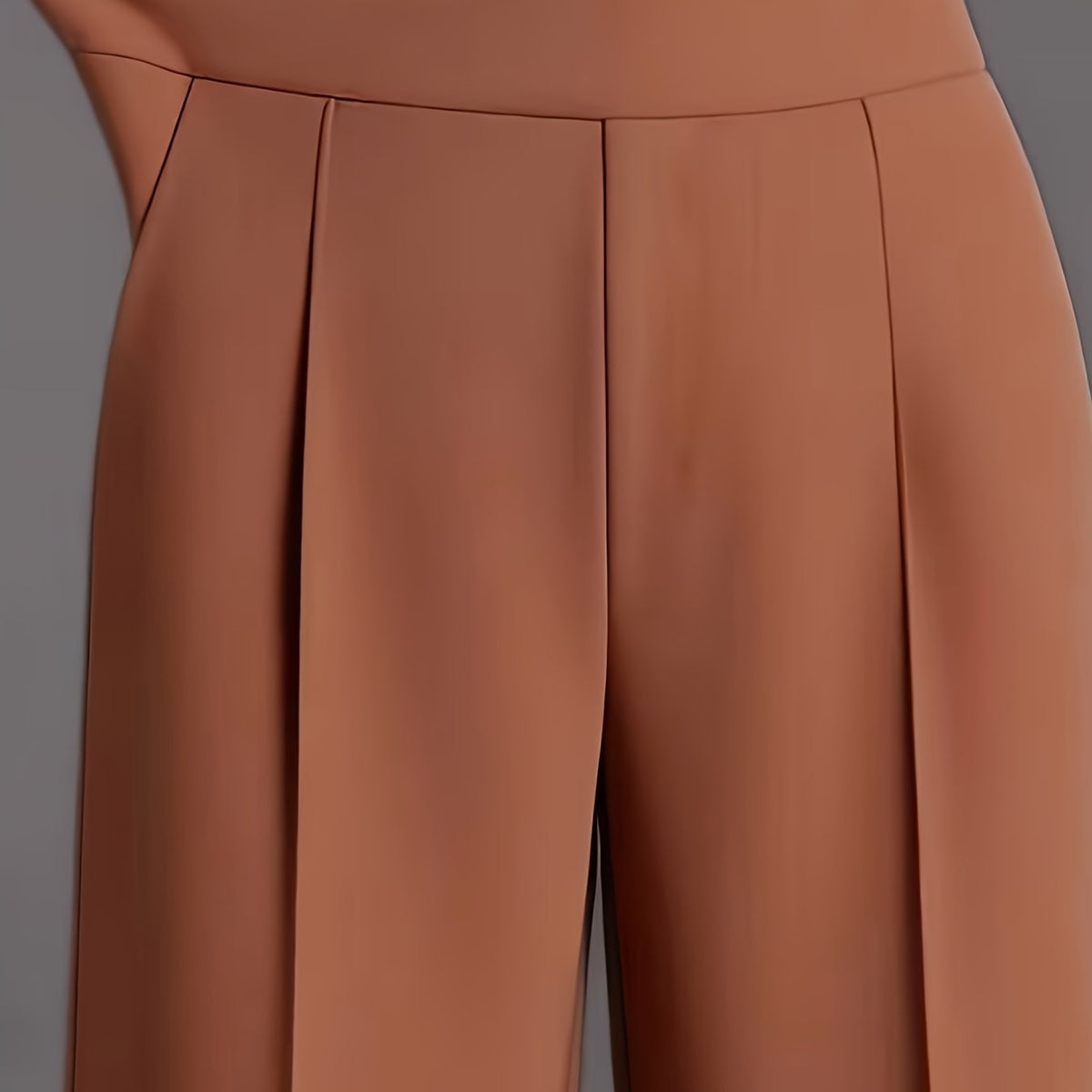 High-Waisted Wide-Leg Trousers