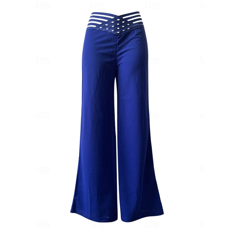High-Waist Wide-Leg Trousers