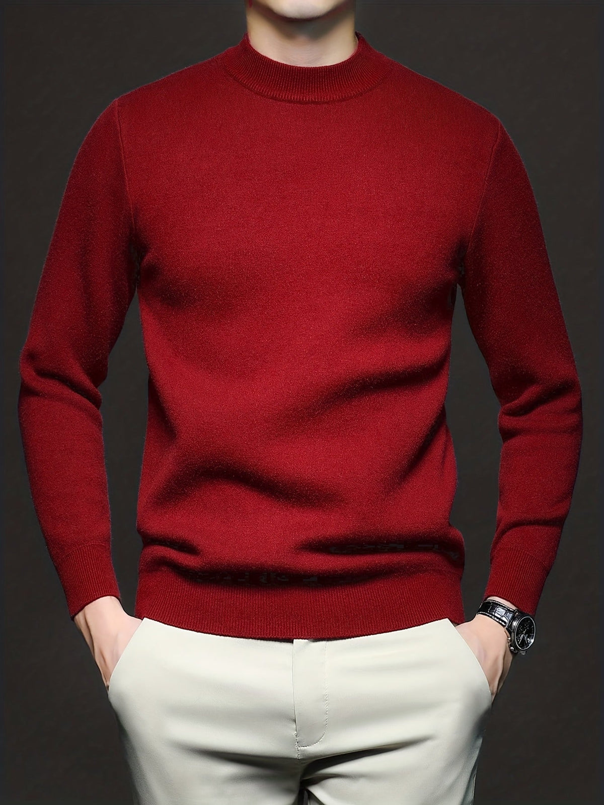Refined High-Neck Sweater