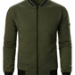 Textured Zip-Up Bomber Jacket