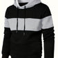 Textured Color-Block Hoodie