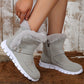 Plush-Trimmed Winter Ankle Boots