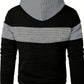 Textured Color-Block Hoodie