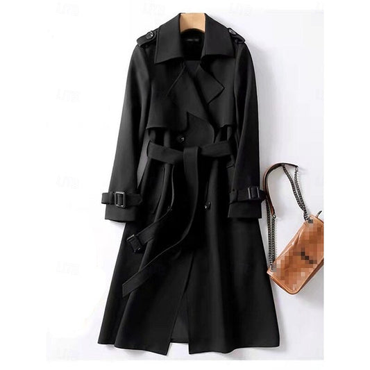 Belted Long Trench Coat
