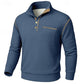 Textured Half-Button Pullover