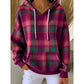 Checked Relaxed Hoodie