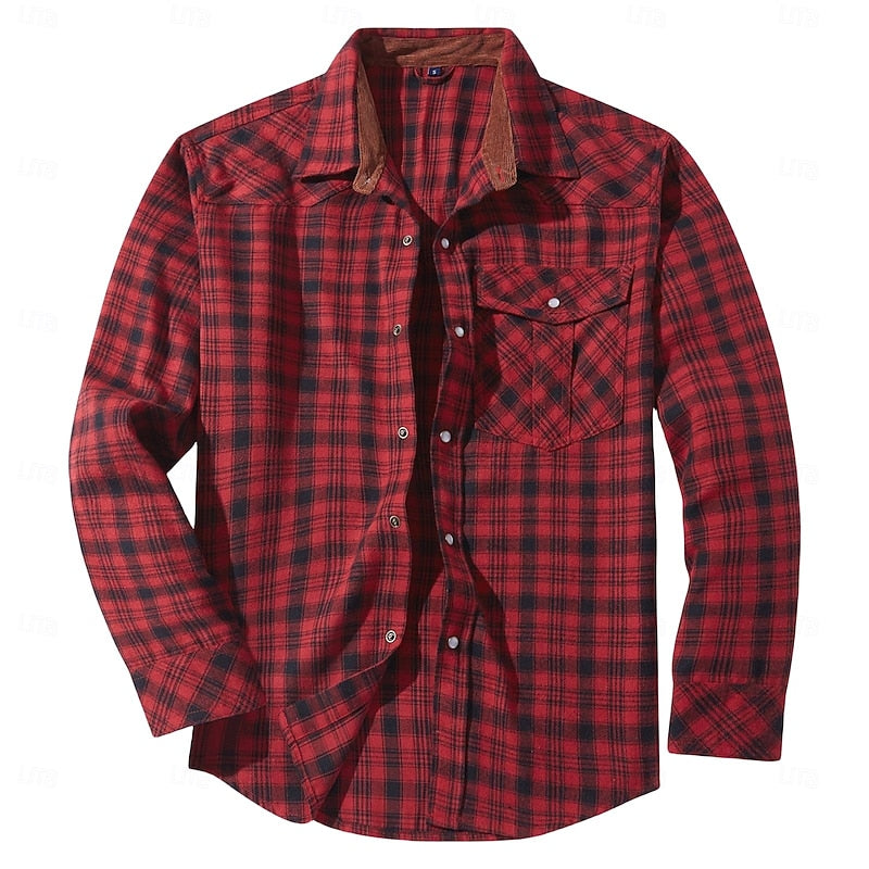 Rugged Plaid Overshirt