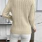Cable-Knit Round Neck Sweater