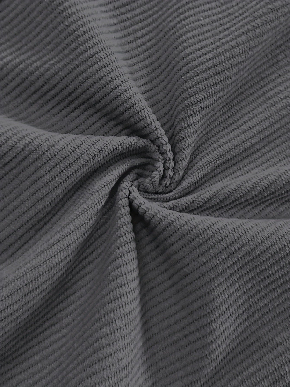 Relaxed Straight-Leg Ribbed Trousers