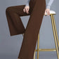 High-Waisted Wide-Leg Trousers