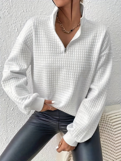 Relaxed Quarter-Zip Pullover