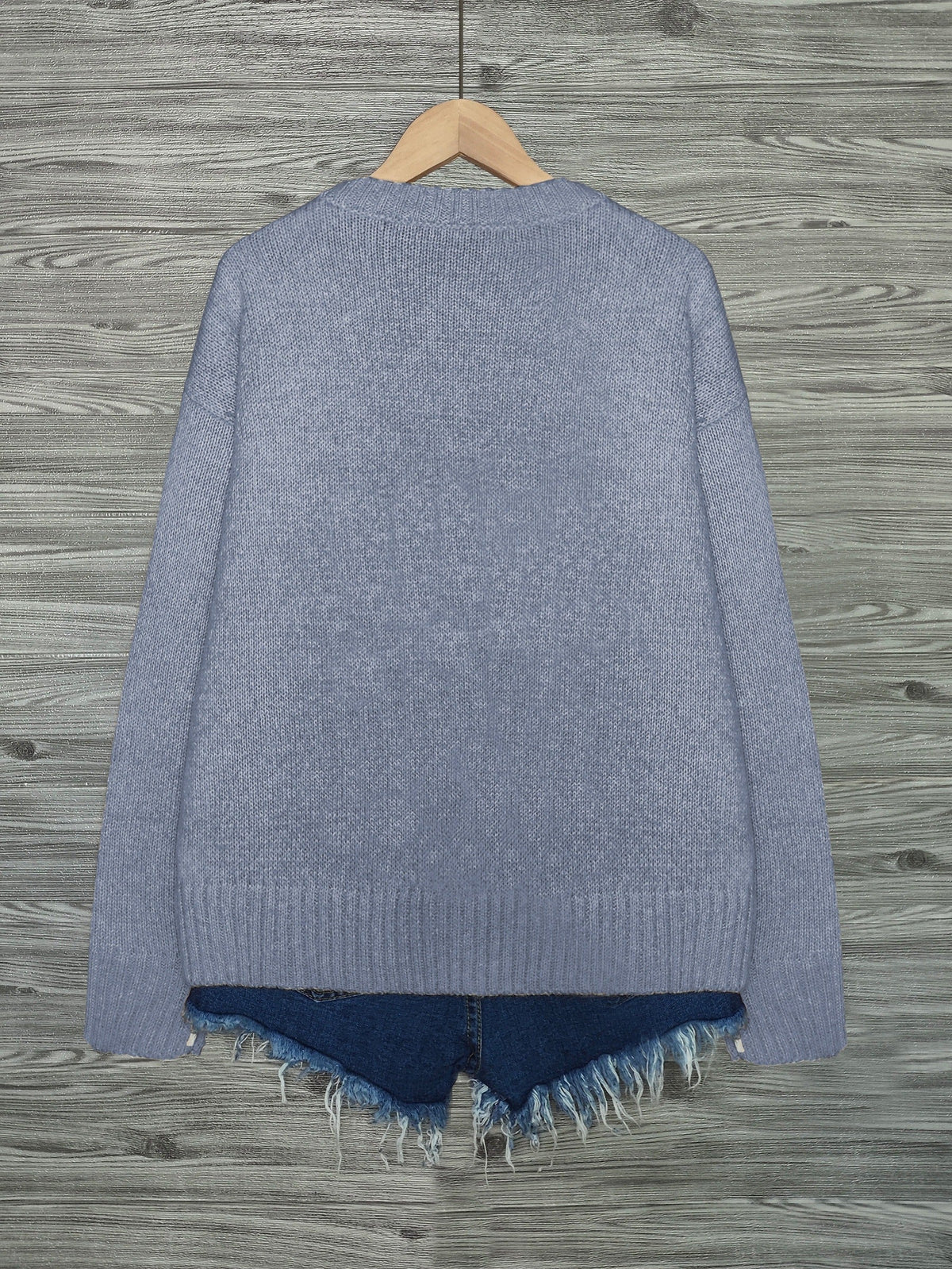 Cat-Print Knit Pullover